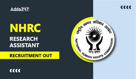 NHRC Research Assistant Recruitment OUT