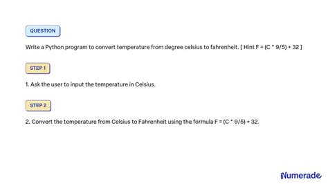 Image result for Python Celsius to Fahrenheit Temperature Converter