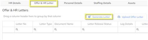 Offer / Appointment /HR Letter Generation & Release Process ...