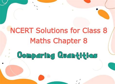 +Class 8th Maths Chapter Compairing Quantities 的图像结果