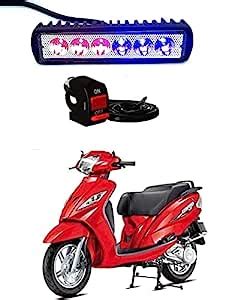 Olmeo 6 LED Red Blue Police Light Flasher, Warning Emergency Hazard ...