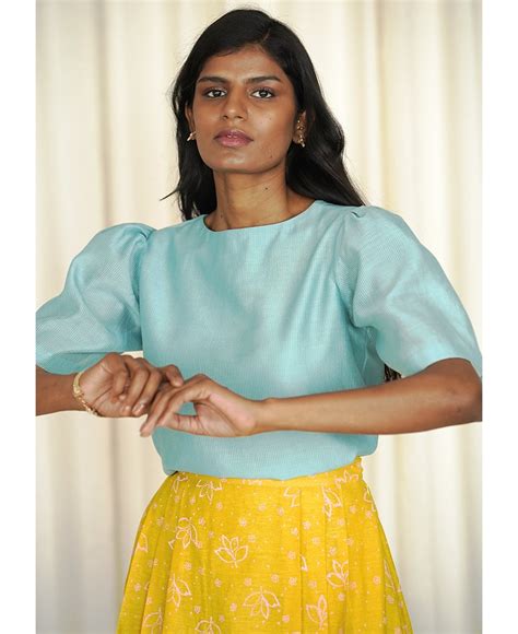 Pleated Sleeve Blouse – NETE.IN