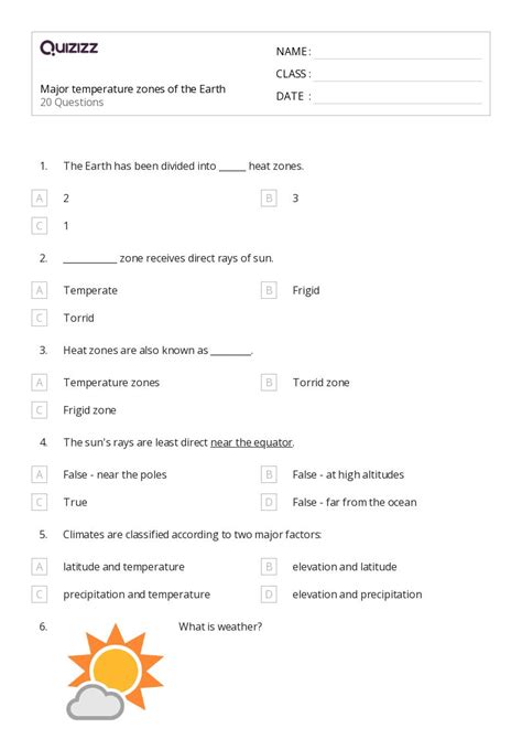 50+ units of temperature worksheets for 7th Class on Quizizz | Free ...