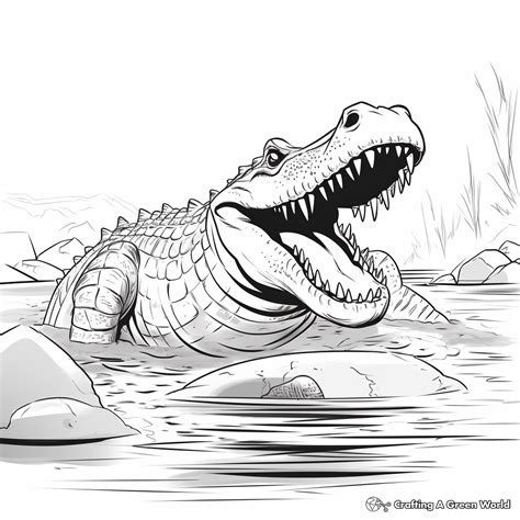 Crocodile Coloring Pages - Free & Printable!