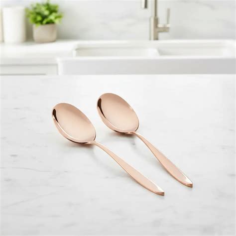 Rose Gold Serving Spoon Set of 2 | Black Carrot – BlackCarrot