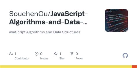 Image result for GitHub JavaScript Algorithms and Data Structures