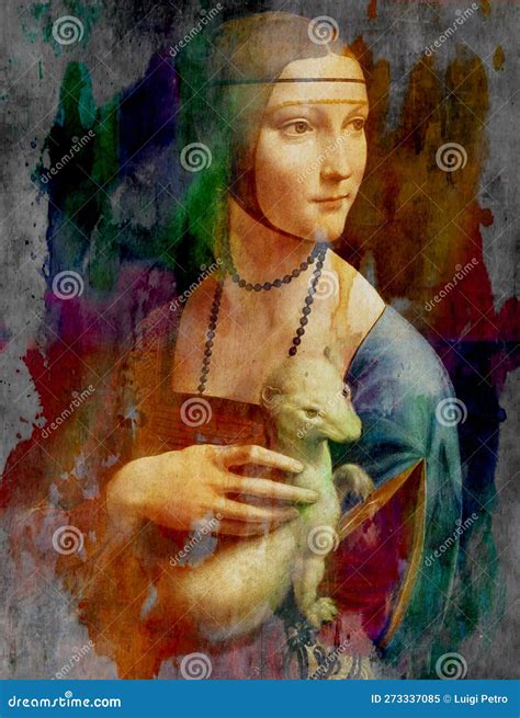 Leonardo Da Vinci, Lady with an Ermine - Portrait of Cecilia Gallerani ...