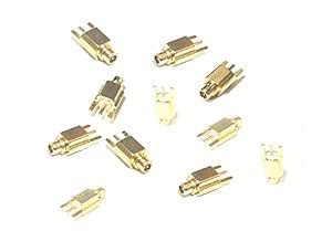 Generic 6pcs MMCX Male Plug RF Coax Connector PCB Mount 3 pin With ...