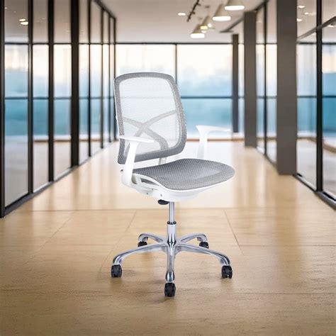 BEST White Office Chair - Criss Cross Mid Back – Misuraa