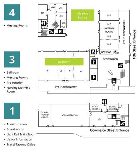 Floor Plans & Seating | Greater Tacoma Convention Center