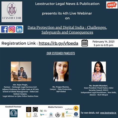 4TH LIVE WEBINAR SERIES ON “DATA PROTECTION AND DIGITAL INDIA ...