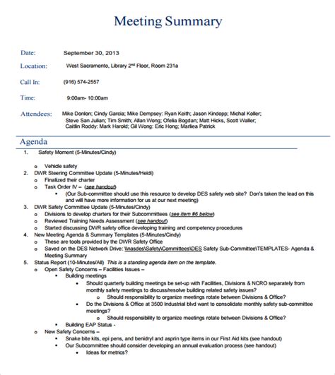 Meeting Recap Template 的图像结果
