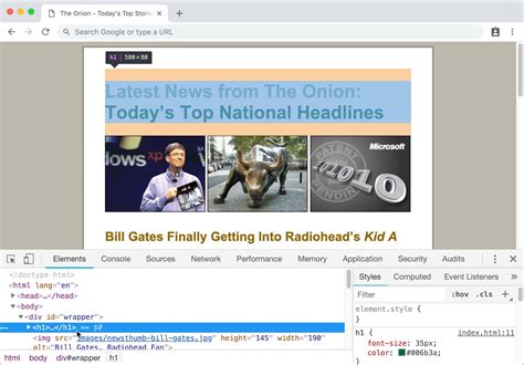 Image result for Browser Developer Tools HTML CSS