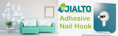 JIALTO Adhesive Nails Wall Poster Non-Trace Stick Wall Hook, Adhesive ...