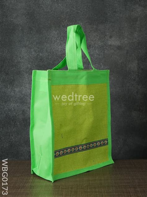 Jute Bag with Nonwoven Fabric - WBG0173 – Wedtree