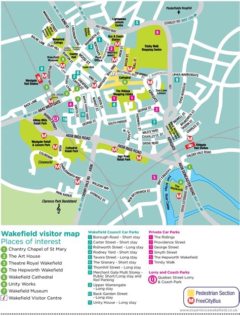 Map Of City Fields Wakefield