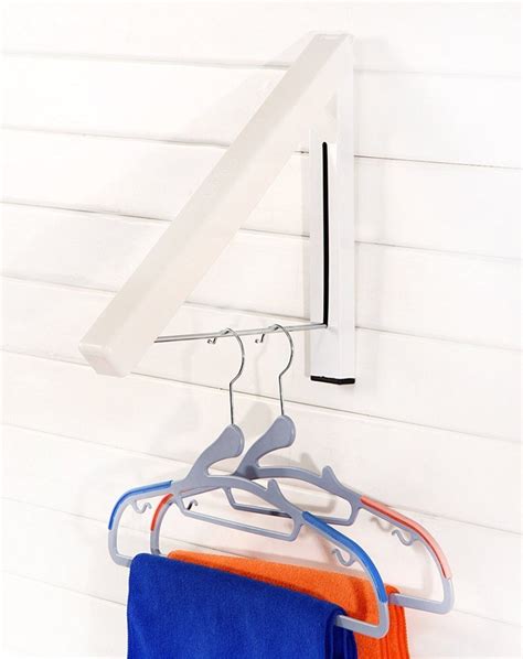 House of Quirk Wall Mountable Hidden Type Clothes Hanger Drying Rack ...