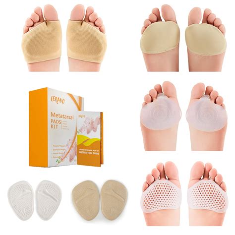 Metatarsal Pads Ball Of Foot Kit 12pcs Metatarsal Gel Sleeves ...