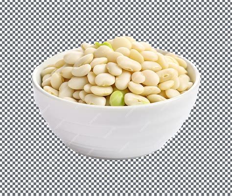 Premium PSD | Fresh lima beans isolated on white background