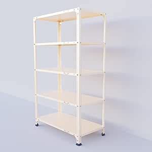 ALIJA 72"x29"x18" Slotted Angle Metal, Iron, Storage Rack with 5 ...