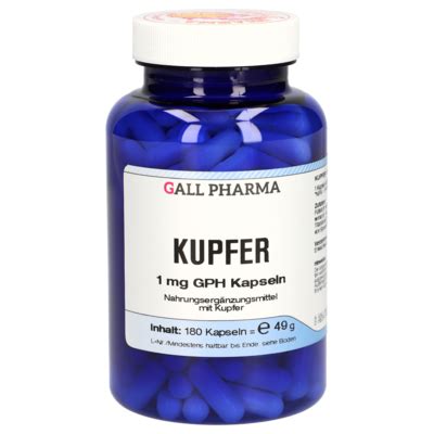 Copper 1 mg GPH Capsules [4057540]-Gall-Pharma GmbH-Online-Shop