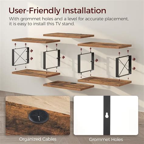 MAHANCRIS 62.5 Floating TV Stand with Power Outlet, India | Ubuy