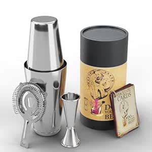 Buy Lifelong 5-Piece Bar Set | Stainless Steel Cocktail Set | Bar ...