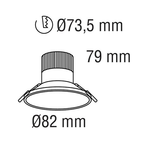 Sofia LED Ceiling Recessed Light IP65 7W 710 Lm 3000K