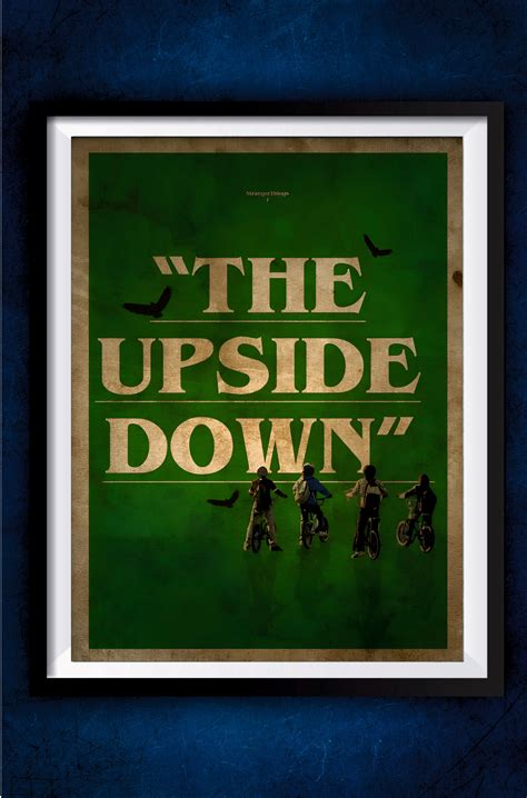 The Upside Down Poster || Stranger Things Posters – GeekyGallery