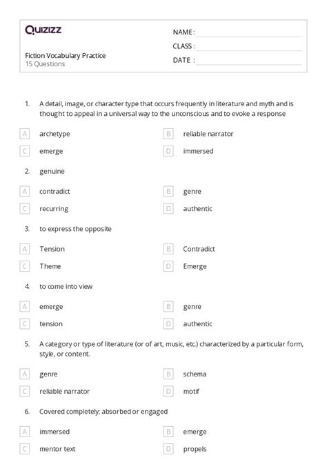 50+ Response to Literature worksheets for 8th Class on Quizizz | Free ...