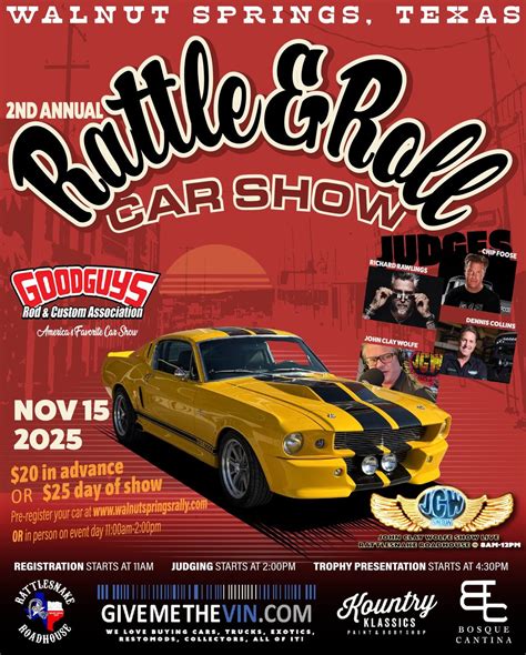 2ND ANNUAL RATTLE & ROLL CAR SHOW IN WALNUT SPRINGS, Rattlesnake ...