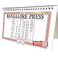 2024 Bangalore Press Table Calendar - English : Amazon.in: Office Products