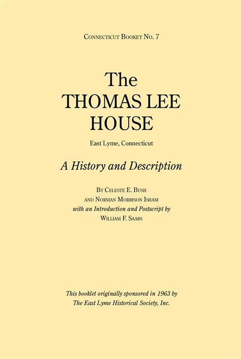 The Thomas Lee House eBook by Celeste E. Bush, Norman Morrison Isham ...
