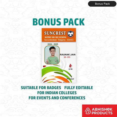 Staff ID Card PSD Templates - 63 Designs — AbhishekID – Abhishek Products