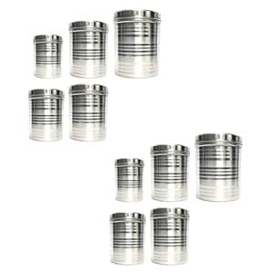 Buy Kuber Industries Stainless Steel Kitchen Containers Set | Durable ...