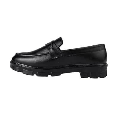 Buy HIKBI Leather Heel Loafer Shoes for Men | Trendy, Lightweight ...