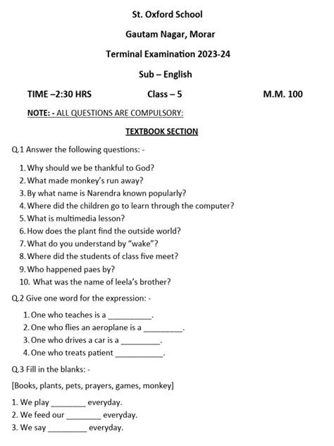 Image result for Class 5 Eng