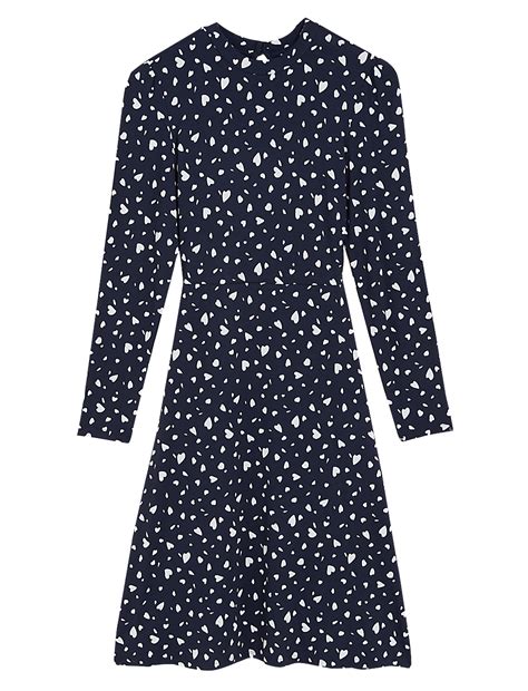 Buy Jersey Printed Knee Length Skater Dress at Marks & Spencer