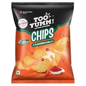 Too Yumm! Potato Chips - Kashmiri Chilli - 44Gm - Chili : Amazon.in ...