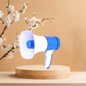 Guggu Handheld Megaphone with Siren, Microphone & Rechargeable for ...