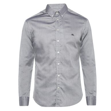 Buy Men Grey Solid Long Sleeve Formal Shirts Online at The Collective ...
