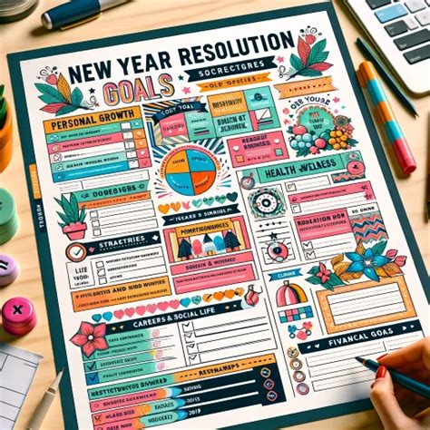 New Year Resolution Worksheet 的图像结果