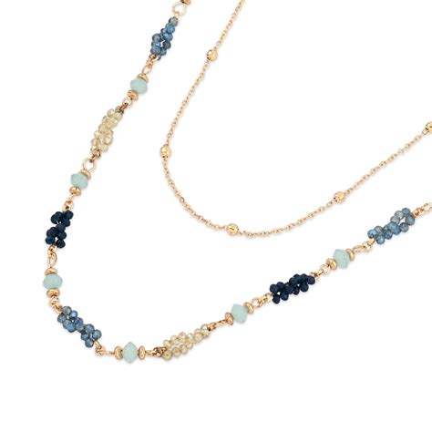 Accessorize London Women's Multi Layered Facet Bead Necklace ...
