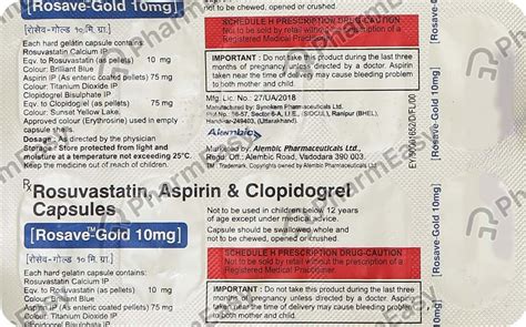 Rosave Gold 10mg Strip Of 10 Capsules: Uses, Side Effects, Price ...