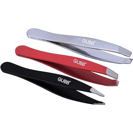 GUBB Trio Mini Tweezer Set For Easy & Precise Plucking of Unwanted Hair ...