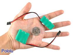 Rechargeable NiMH Battery Pack: 6.0 V, 2200 mAh, 5x1 AA Cells, JR Conn ...