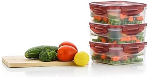 Buy OM KRAFT SALEs 650 ml -Glass Meal Prep Containers Locking Lids ...