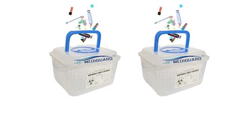 MEDIGUARD Medical Sharp Containers | Bio-hazard | Bio-Medical (3.5 Lit ...