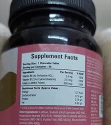 Miduty Vitamin B12 Chewable Tablet Faster Absorption Methylcobalamin ...