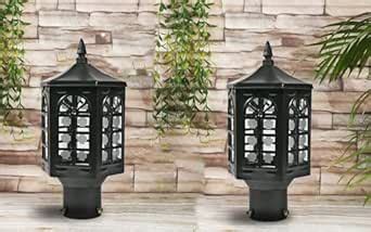 SINOMAN Metal and Glass Gate Light for Home Gate Waterproof | Gate ...